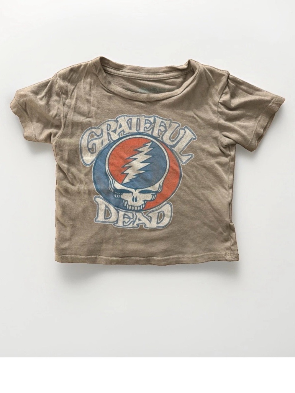 Rowdy Sprout Grateful Dead Steal Your Face T-Shirt Baby 6-12M Gray Band Tee